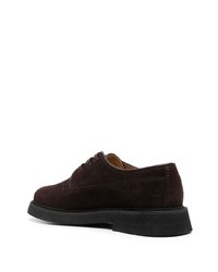 dunkelbraune Wildleder Derby Schuhe von A.P.C.