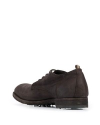 dunkelbraune Wildleder Derby Schuhe von Officine Creative