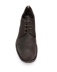 dunkelbraune Wildleder Derby Schuhe von Officine Creative