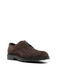 dunkelbraune Wildleder Derby Schuhe von Henderson Baracco