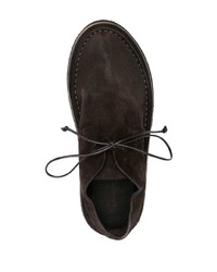 dunkelbraune Wildleder Derby Schuhe von Marsèll