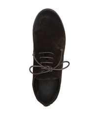 dunkelbraune Wildleder Derby Schuhe von Marsèll