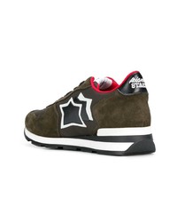 dunkelbraune Wildleder niedrige Sneakers von atlantic stars