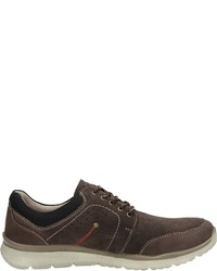 dunkelbraune Wildleder niedrige Sneakers von Bama