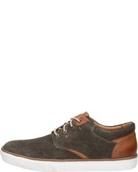 dunkelbraune Wildleder niedrige Sneakers von Bama