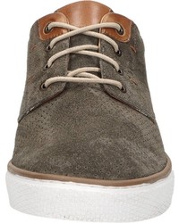 dunkelbraune Wildleder niedrige Sneakers von Bama