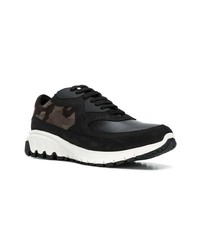 dunkelbraune Wildleder niedrige Sneakers von Neil Barrett