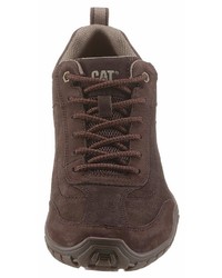 dunkelbraune Wildleder niedrige Sneakers von Cat