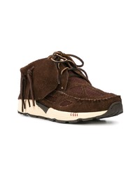 dunkelbraune Wildleder niedrige Sneakers von VISVIM