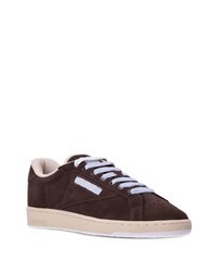 dunkelbraune Wildleder niedrige Sneakers von Reebok