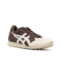 dunkelbraune Wildleder niedrige Sneakers von Asics