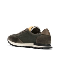 dunkelbraune Wildleder niedrige Sneakers von Maison Margiela