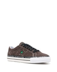 dunkelbraune Wildleder niedrige Sneakers von Converse