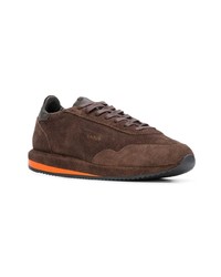 dunkelbraune Wildleder niedrige Sneakers von Ghoud