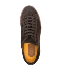 dunkelbraune Wildleder niedrige Sneakers von Doucal's
