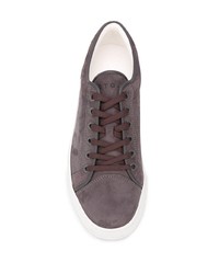 dunkelbraune Wildleder niedrige Sneakers von Etq.