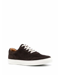 dunkelbraune Wildleder niedrige Sneakers von Harrys Of London