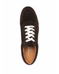 dunkelbraune Wildleder niedrige Sneakers von Harrys Of London