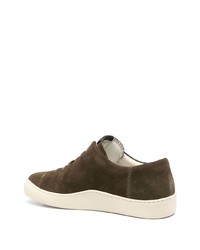 dunkelbraune Wildleder niedrige Sneakers von Camper