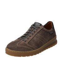 dunkelbraune Wildleder niedrige Sneakers von Mephisto