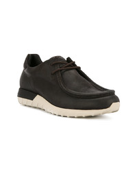 dunkelbraune Wildleder niedrige Sneakers von Moncler