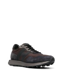 dunkelbraune Wildleder niedrige Sneakers von Hogan