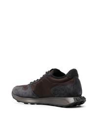 dunkelbraune Wildleder niedrige Sneakers von Hogan