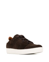 dunkelbraune Wildleder niedrige Sneakers von Ermenegildo Zegna XXX