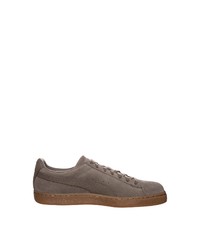 dunkelbraune Wildleder niedrige Sneakers von Puma