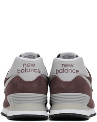 dunkelbraune Wildleder niedrige Sneakers von New Balance