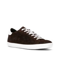 dunkelbraune Wildleder niedrige Sneakers von Golden Goose Deluxe Brand