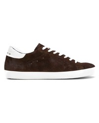 dunkelbraune Wildleder niedrige Sneakers von Golden Goose Deluxe Brand