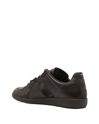 dunkelbraune Wildleder niedrige Sneakers von Maison Margiela