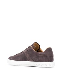 dunkelbraune Wildleder niedrige Sneakers von Tod's