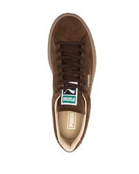 dunkelbraune Wildleder niedrige Sneakers von Puma