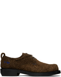 dunkelbraune Wildleder Oxford Schuhe von Ader Error