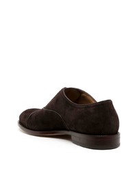dunkelbraune Wildleder Oxford Schuhe von Hugo