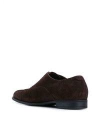 dunkelbraune Wildleder Oxford Schuhe von Fratelli Rossetti