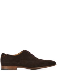dunkelbraune Wildleder Oxford Schuhe von Paul Smith