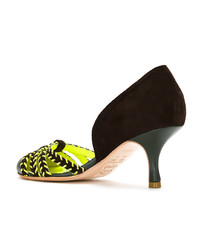 dunkelbraune Wildleder Pumps von Sarah Chofakian