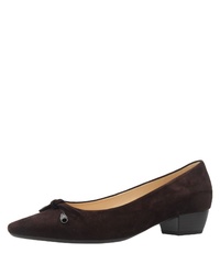 dunkelbraune Wildleder Pumps von Gabor