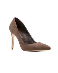 dunkelbraune Wildleder Pumps von Sarah Chofakian