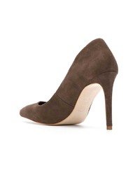 dunkelbraune Wildleder Pumps von Sarah Chofakian