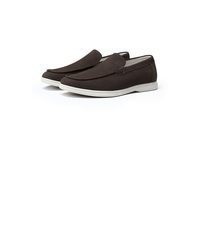 dunkelbraune Wildleder Slipper von Allthemen