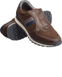 dunkelbraune Wildleder Slipper von Bugatti
