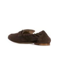 dunkelbraune Wildleder Slipper von Tod's