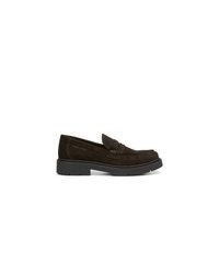 dunkelbraune Wildleder Slipper von Marc O'Polo