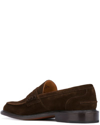 dunkelbraune Wildleder Slipper von Tricker's