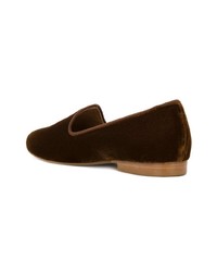 dunkelbraune Wildleder Slipper von Le Monde Beryl