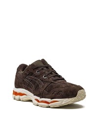 dunkelbraune Wildleder Sportschuhe von Asics